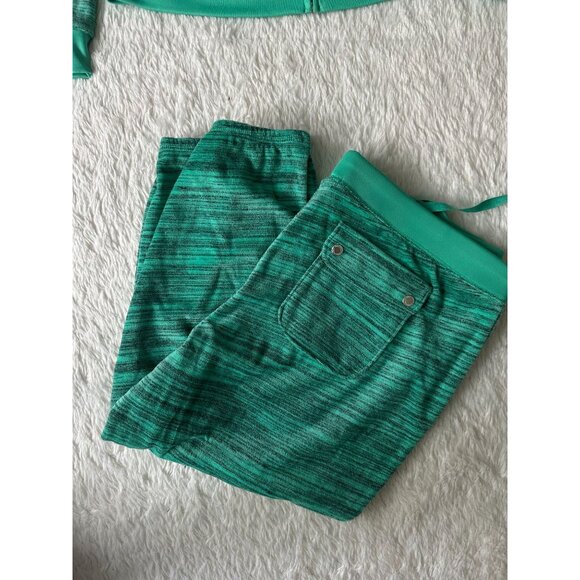NWT 2pc Juicy Couture Womens Track Jacket Size L Green Zip Terry Hooded Rhinesto - Picture 10 of 10